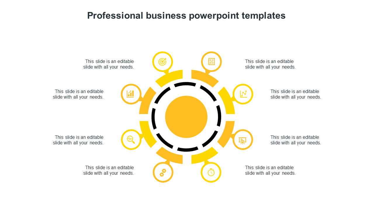 professional business powerpoint templates-yellow